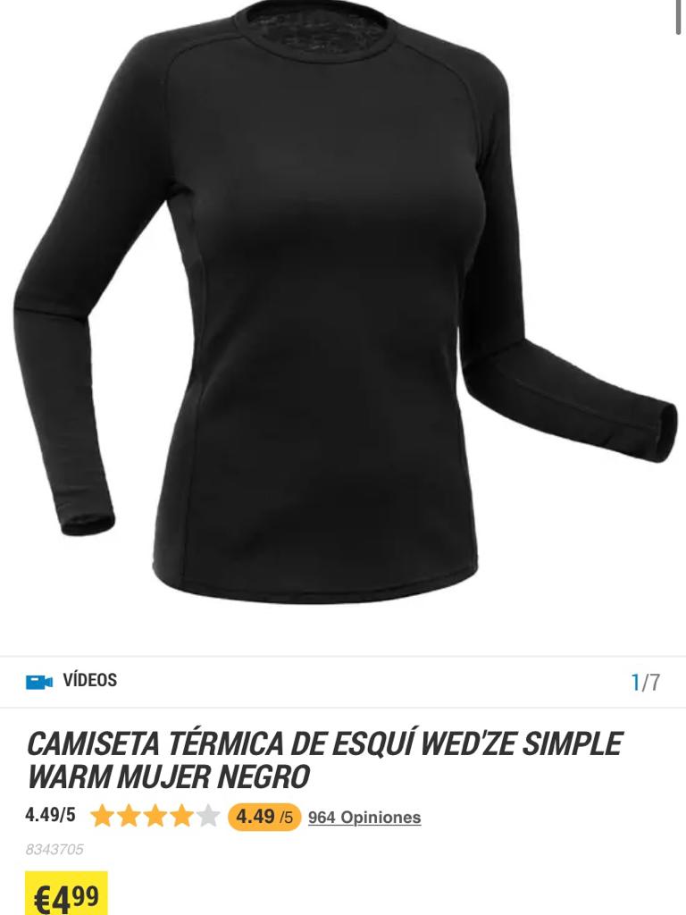 Camiseta térmica Decathlon